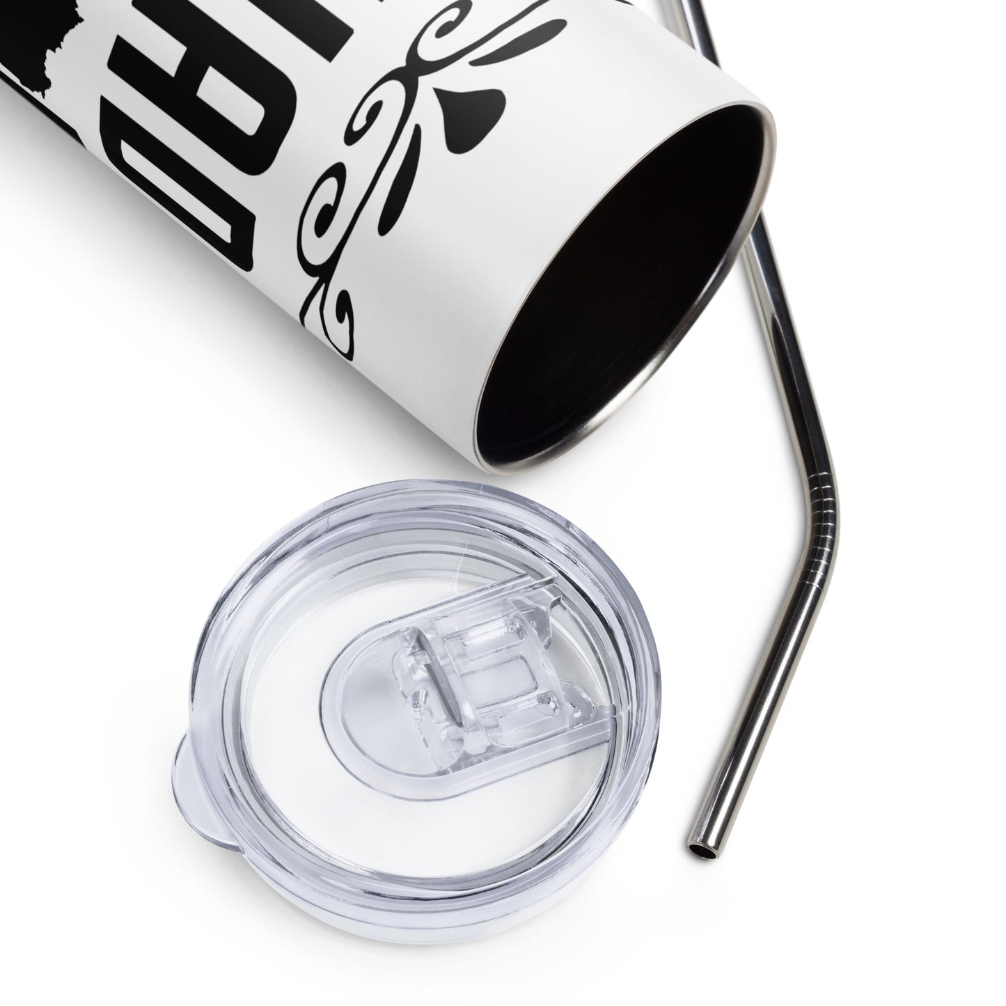 Vaso de acero inoxidable - Blanco