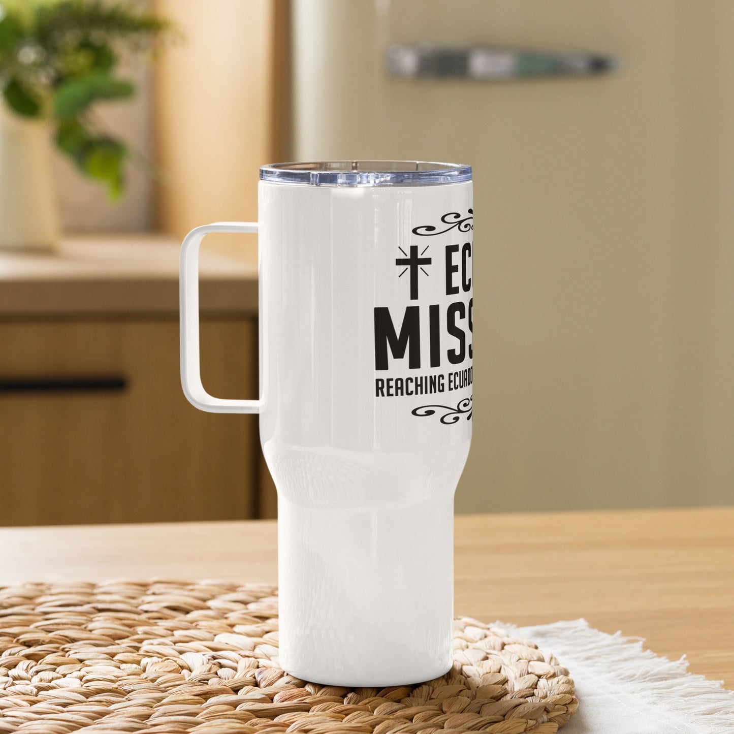 Taza de viaje con asa