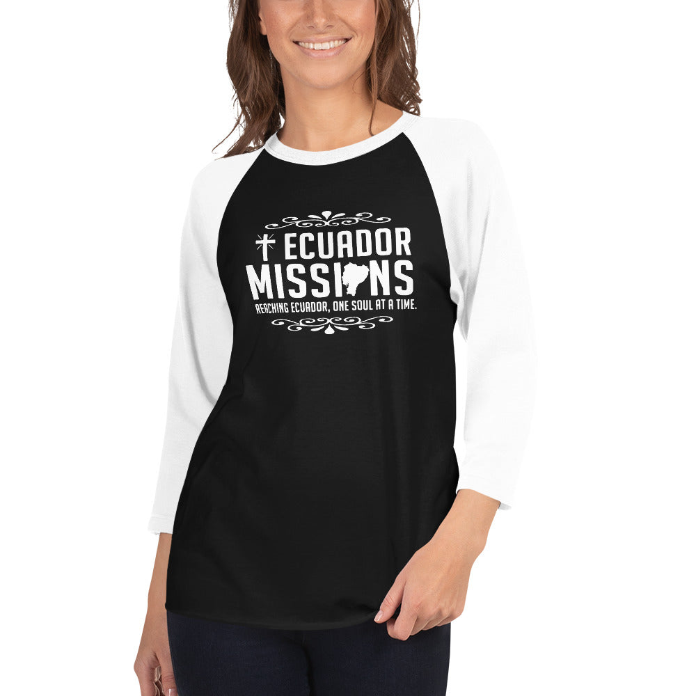 Ecuador Missions 3/4 sleeve raglan shirt