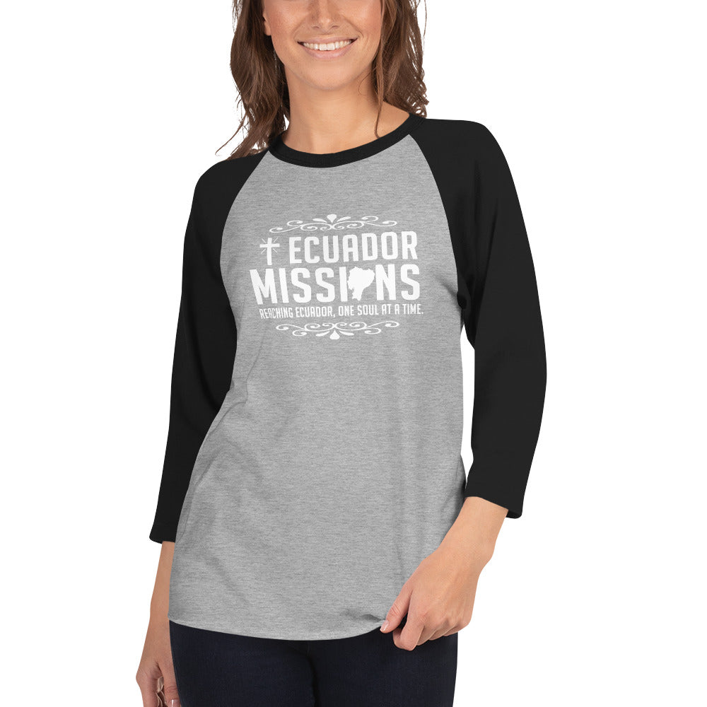 Ecuador Missions 3/4 sleeve raglan shirt